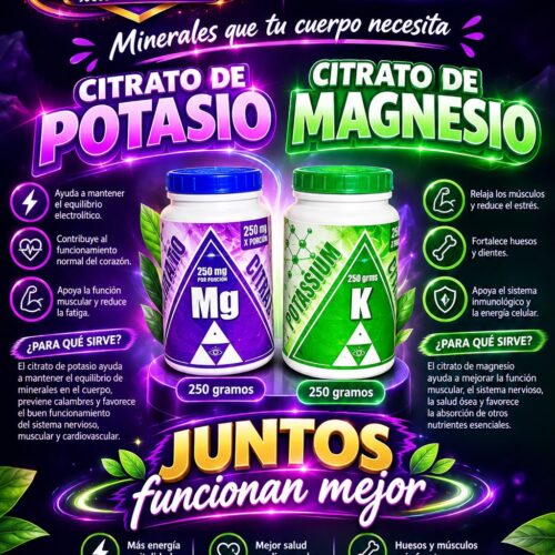 Citrato de Potasio y Citrato de Magnesio - Combo
